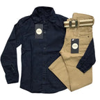 Conjunto Juvenil Jeans Menino Calça jeans + Camisa Jeans