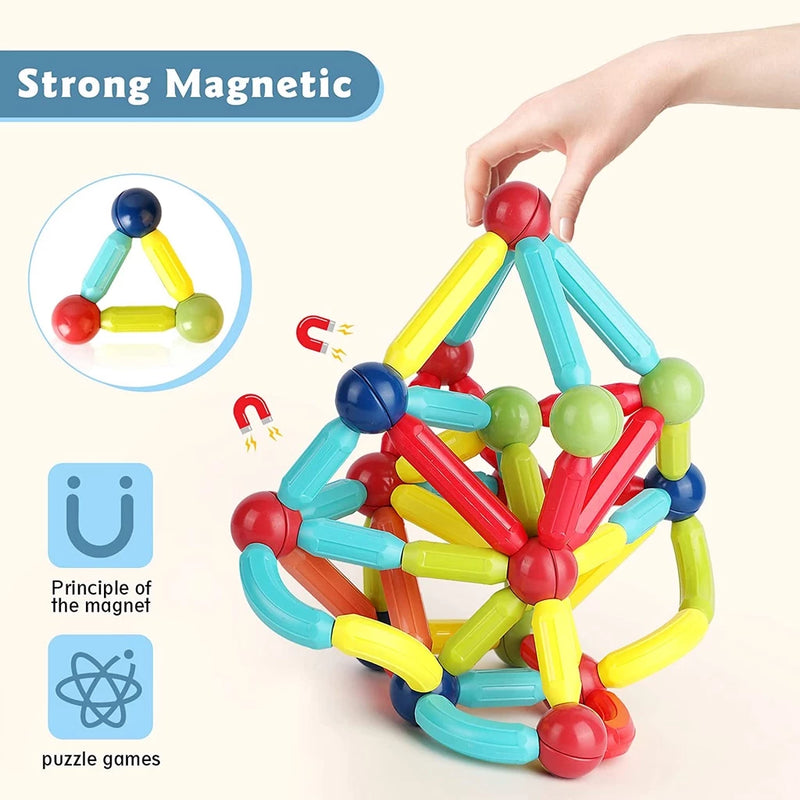 BRASTOY - Blocos De Construção 3d Magnéticos Brinquedo ímã 50%