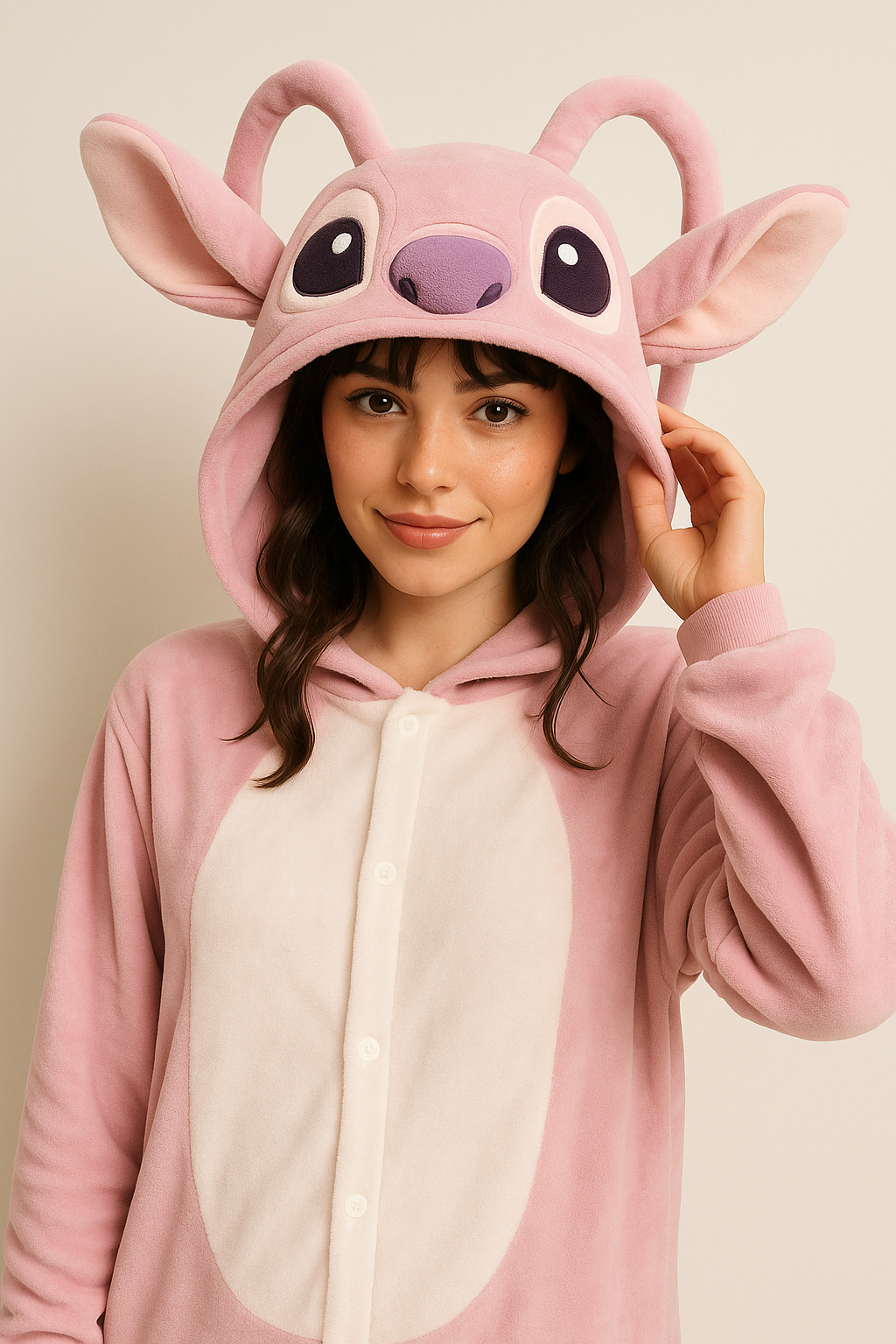 Pijama Angel Rosa Stitch - Original e Macio