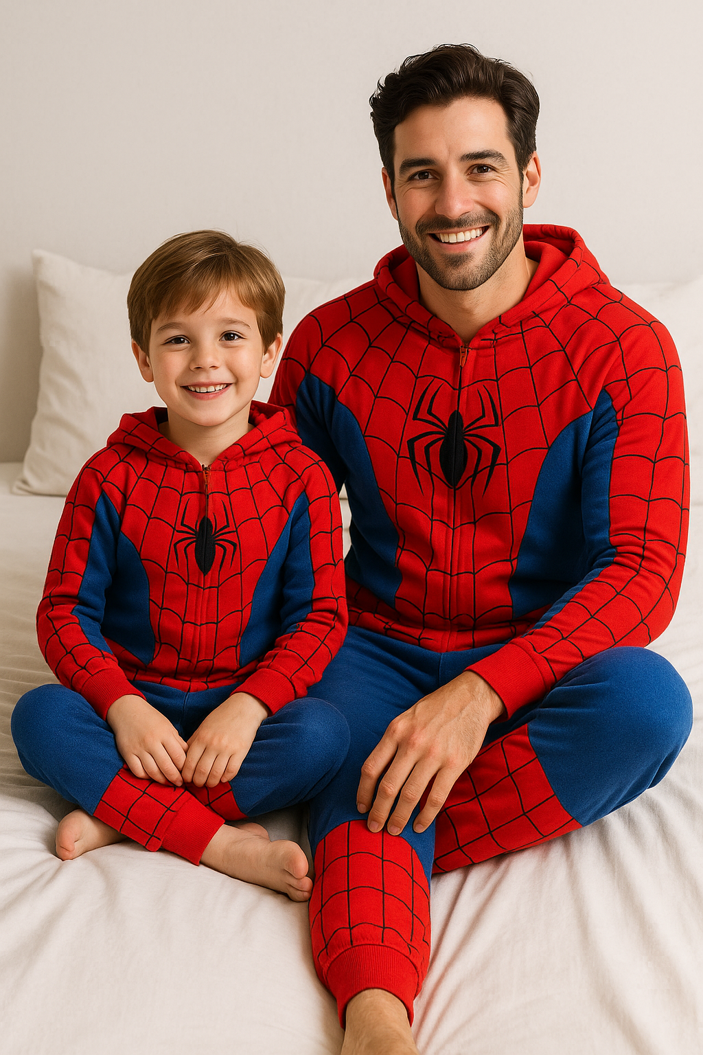 Pijama do Homem Aranha- Macio e Confortável - Adulto e Infantil