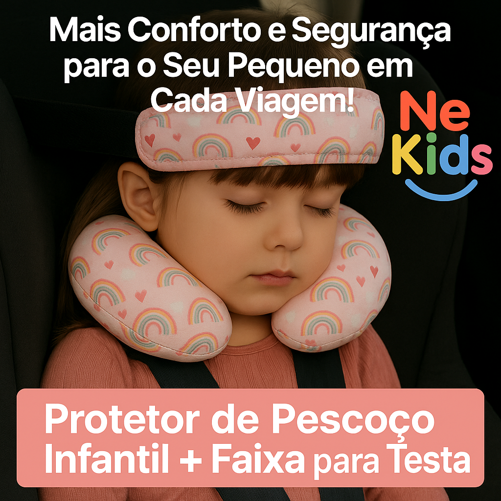 Protetor de Pescoço + Faixa para segurar a cabeça.