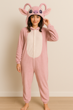 Pijama Angel Rosa Stitch - Original e Macio