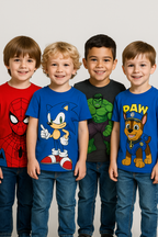 Camiseta Infantil Personagens para Menino