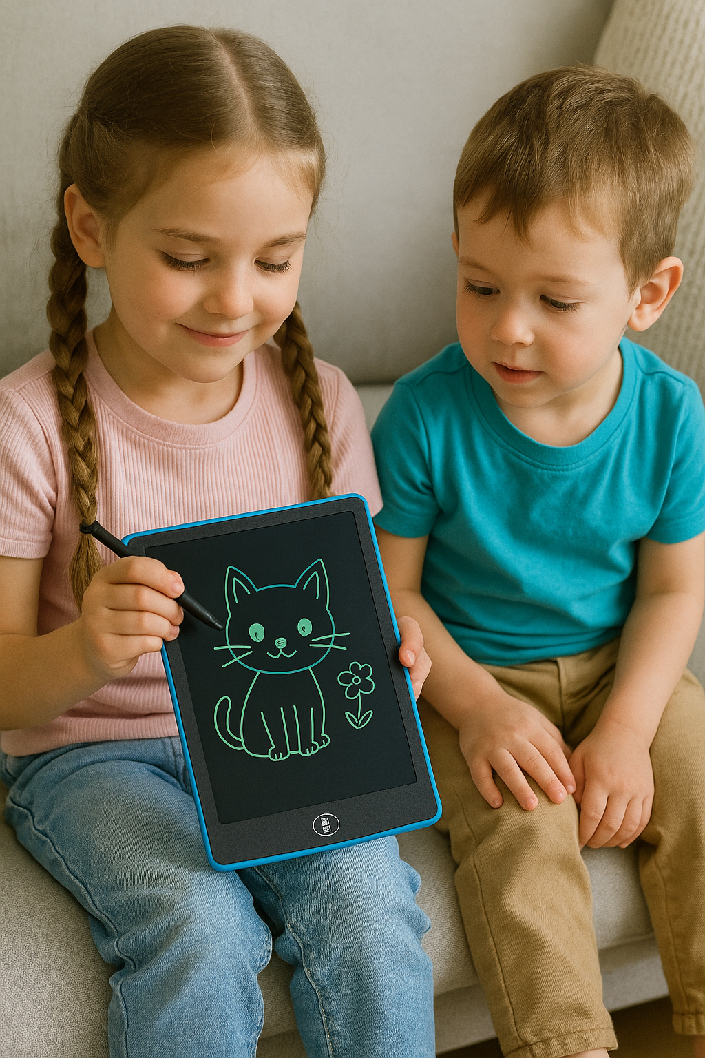 Lousa Mágica Tela Lcd 8.5 /10 /12 Polegadas Infantil De Escrever E Desenhar Tablet