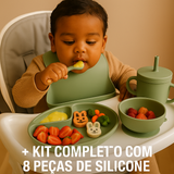 Kit com 8 peças de Silicone para Bebê com Ventosa