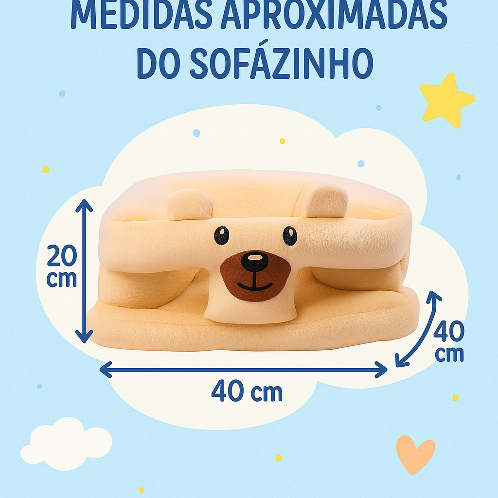 Assento de Bebê Estofado - Sofazinho para Sentar