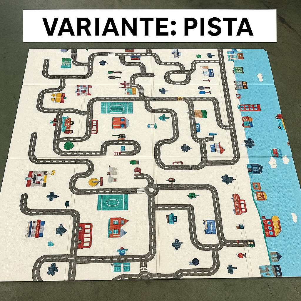 Tapete Infantil de Atividades - Tatame Dupla Face Emborrachado  - 50%OFF