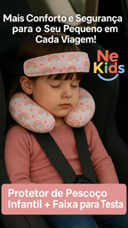 Protetor de Pescoço + Faixa para segurar a cabeça.