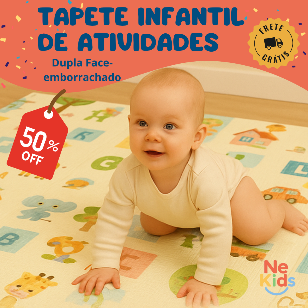 Tapete Infantil de Atividades - Tatame Dupla Face Emborrachado  - 50%OFF