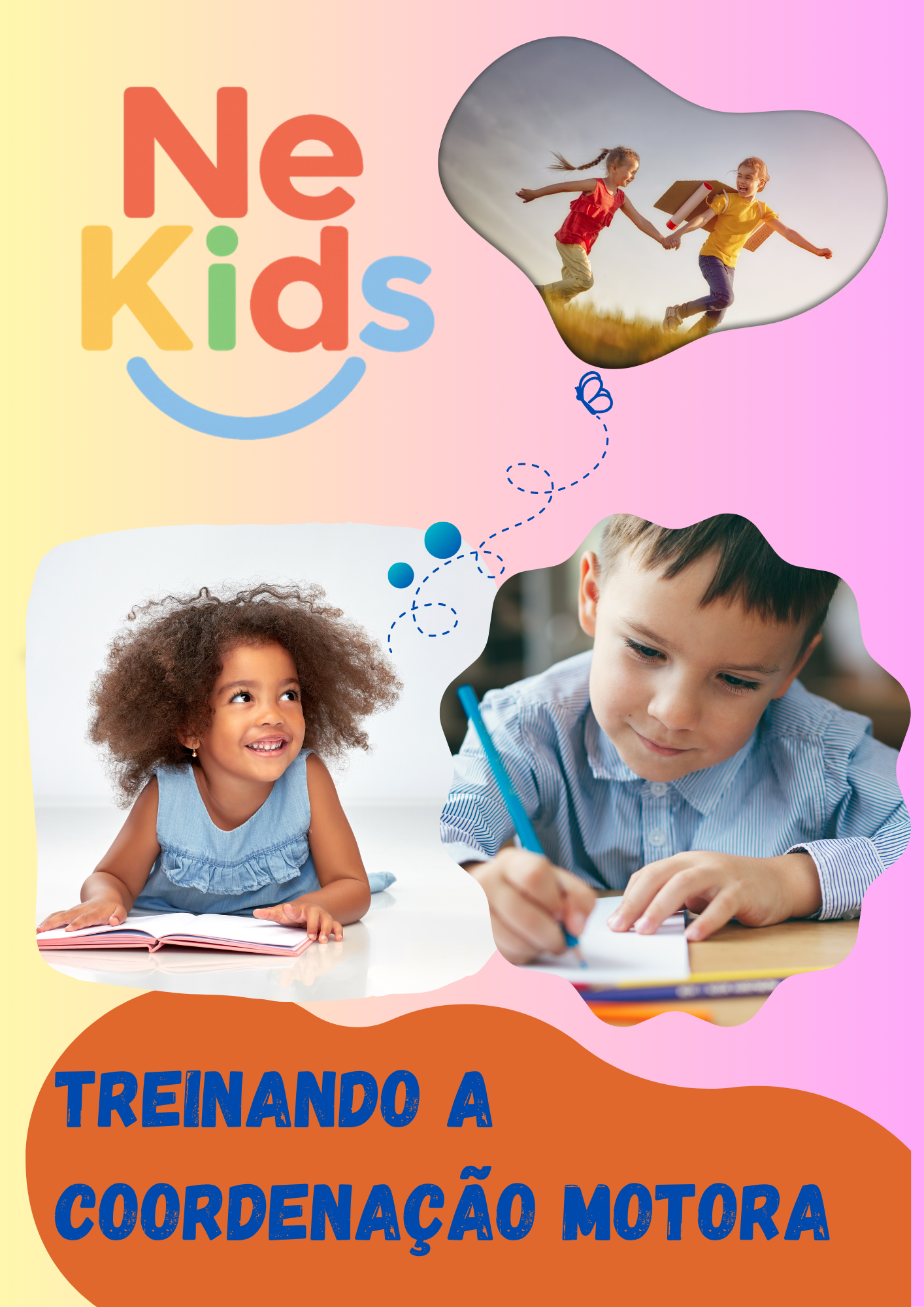 Caderno De Caligrafia Infantil 104 Atividades Letra Cursiva + 02 E-BOOK TREINANDO A COORDENAÇÃO MOTORA DA NEKIDS
