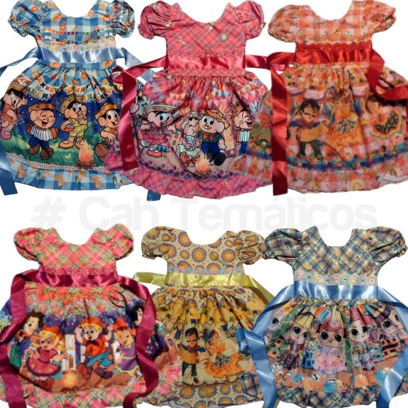 Vestido Junino Festa Junina Promoção Diversos Modelos