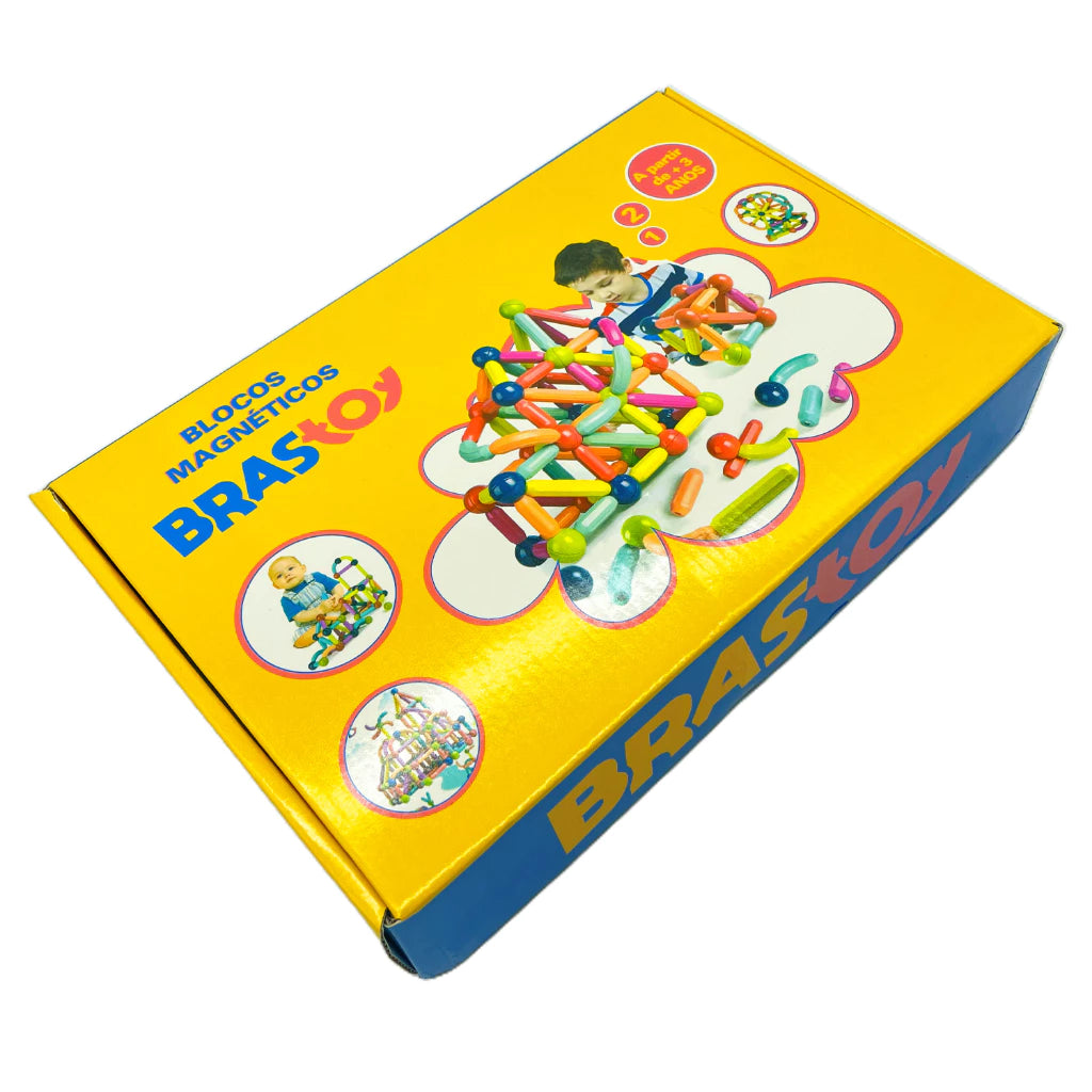 BRASTOY - Blocos De Construção 3d Magnéticos Brinquedo ímã 50%
