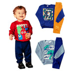 Kit 6 Peças Conjunto Moletom Infantil Menino 1 ao 14 Masculino Inverno Manga Longa Pronta Entrega