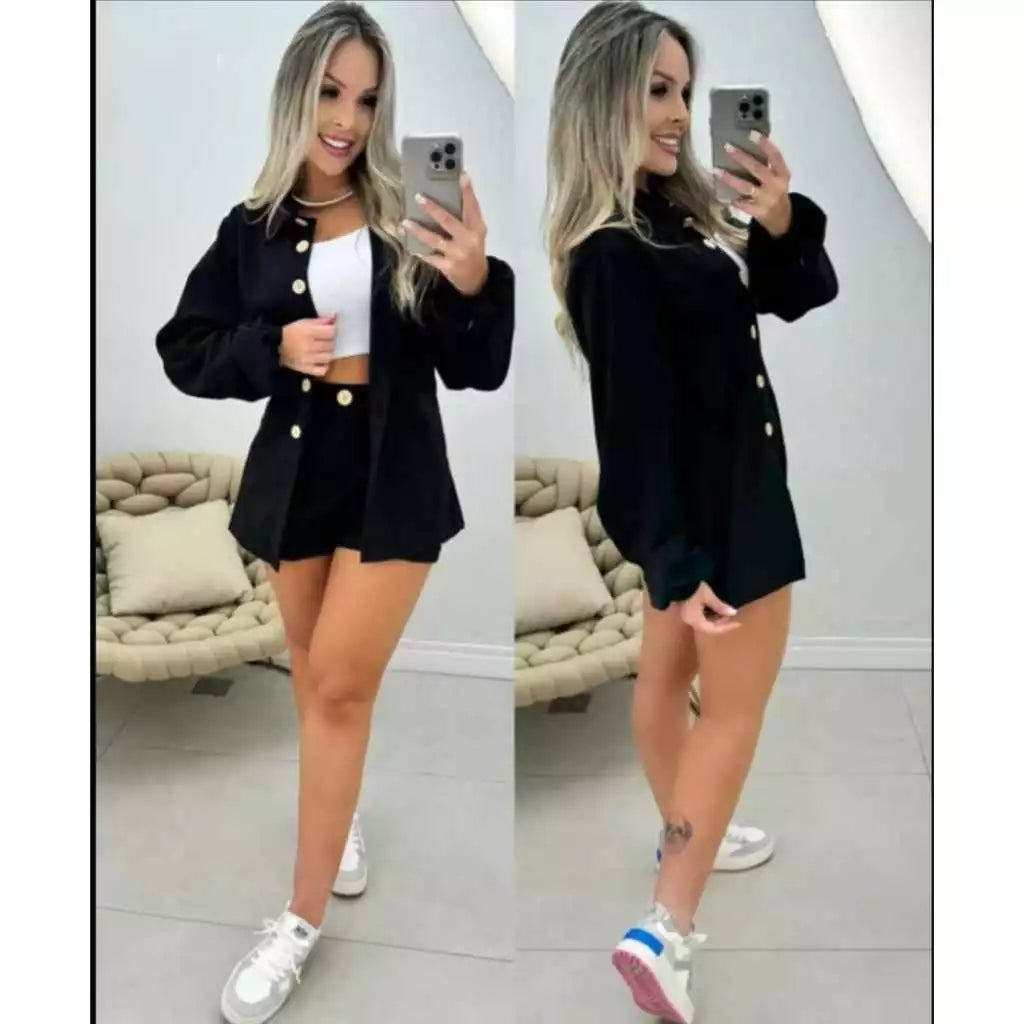 Conjunto linho camisa e short -