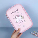 Estojo De Lápis Infantil Com Desenho temáticos para Meninos e Meninas 3D Escolar Multiuso