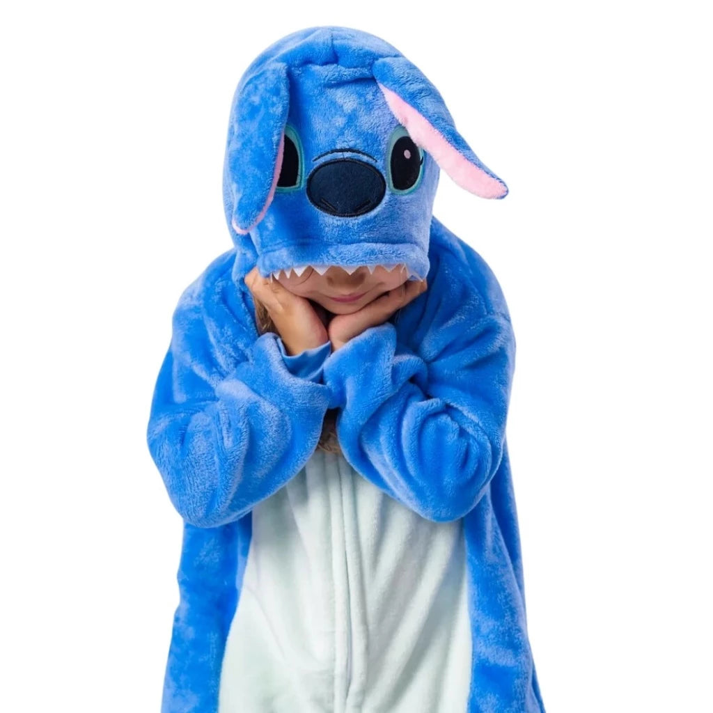 Pijama do Stitch Azul -  Macio e Confortável