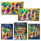 Quebra-Cabeça Cobrinha Alfabeto e Números em  MDF Brinquedo Educativo Pedagógico Alfabetização