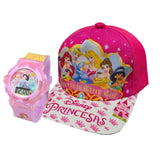 Boné e Relógio Infantil Kit - Menina e Menino Personagem Disney Marvel