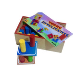 Jogo Torre Inteligente Madeira Brinquedo Educativo - Premium 40 Peças