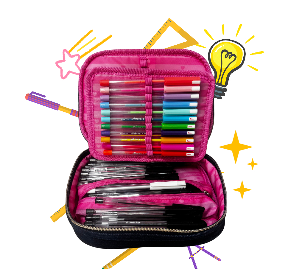 Estojo Escolar Rebecca Bonbon Clio Style Jeans RB24064