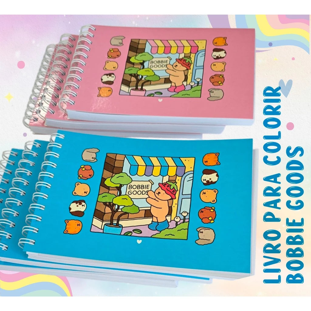 Bobie guds Livro de colorir bobie guds Encadernado 50 folhas Capa dura e Capa flexível
