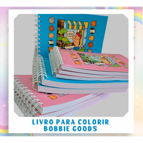 Bobie guds Livro de colorir bobie guds Encadernado 50 folhas Capa dura e Capa flexível