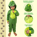 Pijama Macacão Infantil BEBE Dinossauro Kigurumi Meninos Original