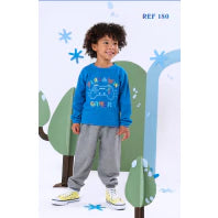 Kit 6 Peças Conjunto Moletom Infantil Menino 1 ao 14 Masculino Inverno Manga Longa Pronta Entrega