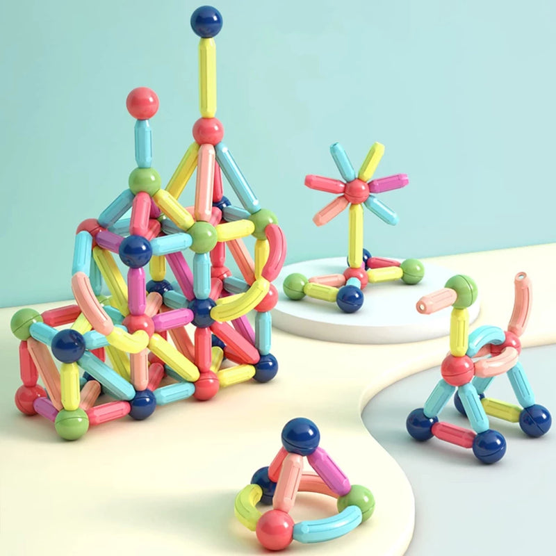 BRASTOY - Blocos De Construção 3d Magnéticos Brinquedo ímã 50%