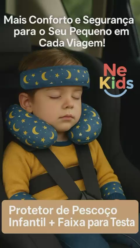 Protetor de Pescoço + Faixa para segurar a cabeça.