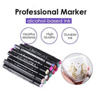 24/36/48/60/80 peças Caneta Marcadora De Ponta Dupla Conjunto De Canetas De Aquarela Especial